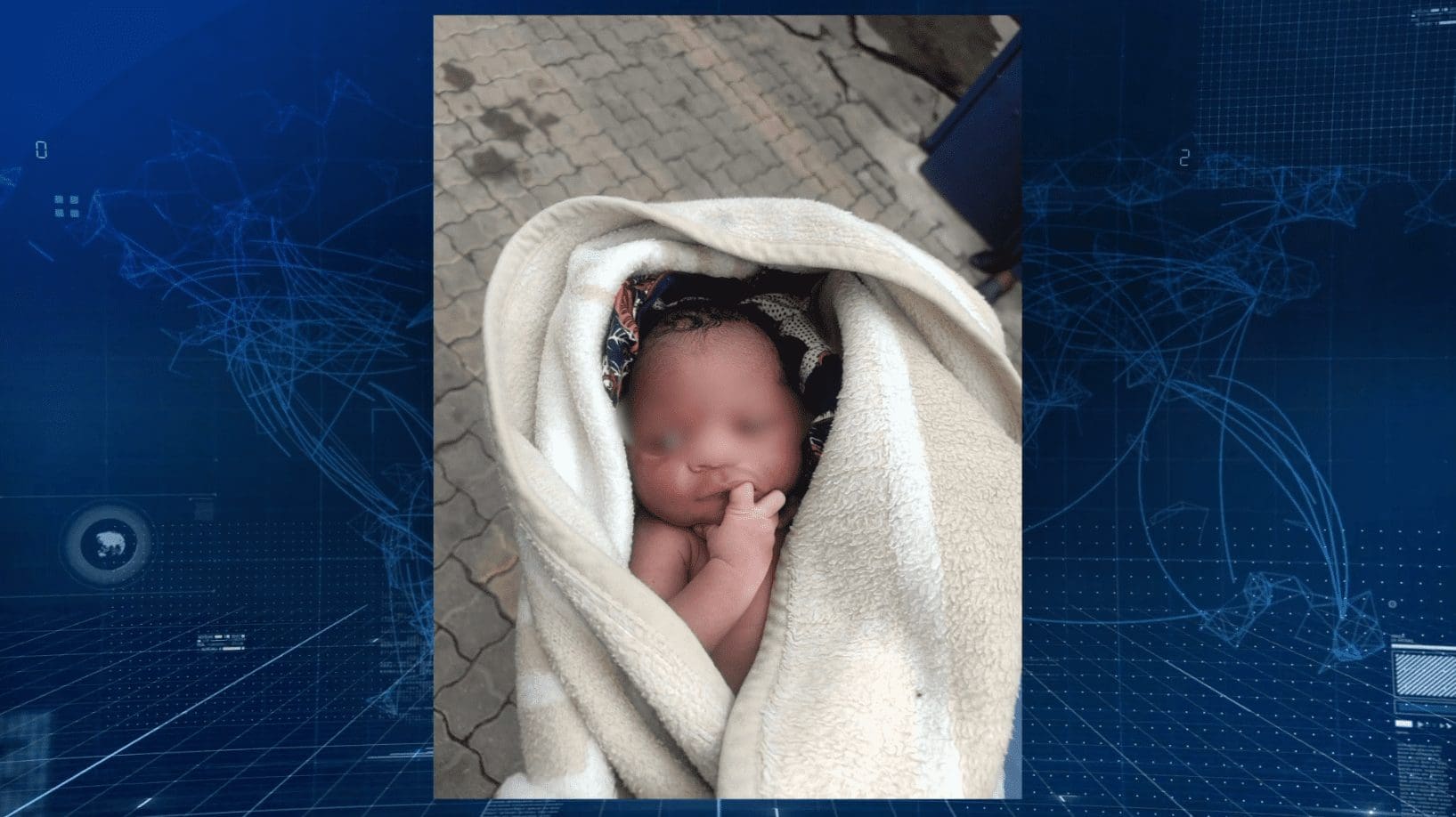 Recém-nascido resgatado na rua com vida pela polícia na Cidade de Maputo