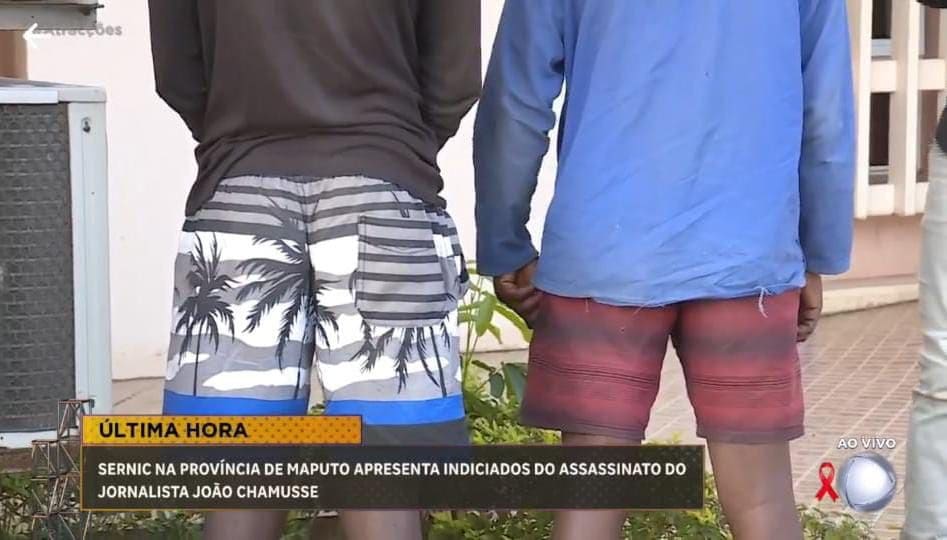SERNIC na província de Maputo apresenta dois indiciados do assassinato do Jornalista João Chamusse