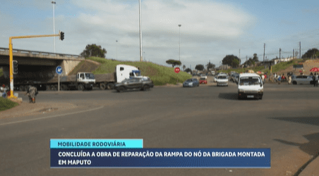 Concluída a obra de reparação da rampa do nó da Brigada Montada em Maputo