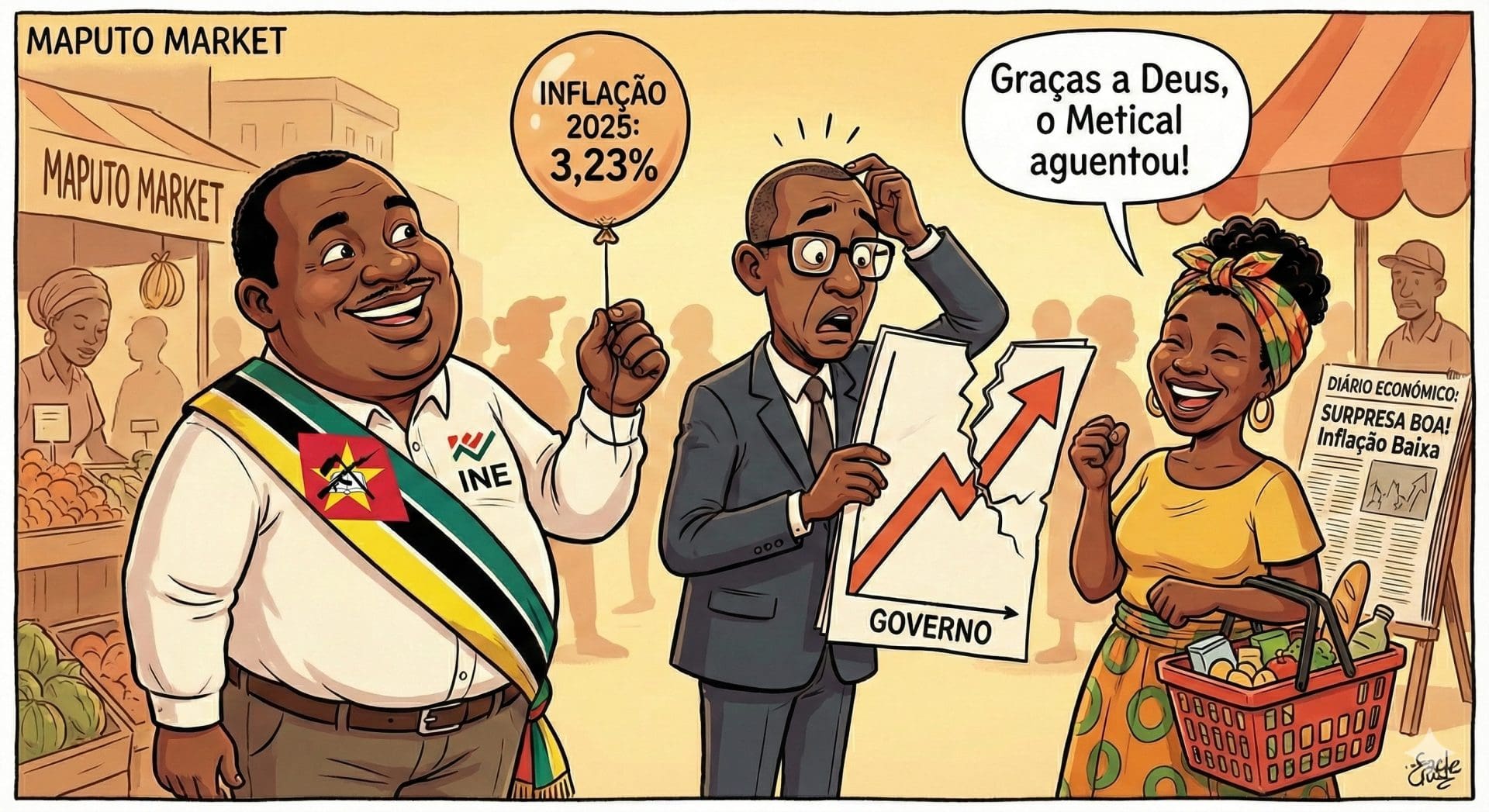 INE: Inflação fecha 2025 superando as expectativas do Governo INE: Inflação fecha 2025 superando as expectativas do Governo
