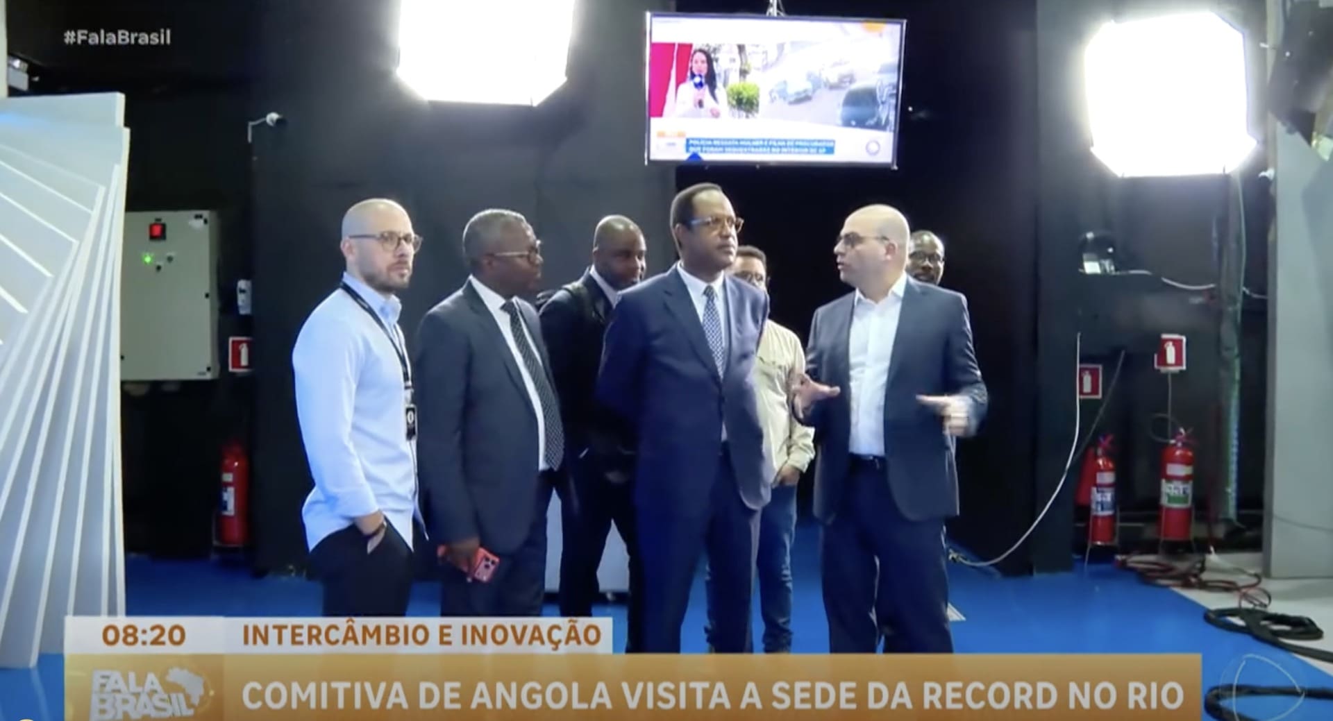 Comitiva Angolana escala a Record para reforçar laços no Audiovisual