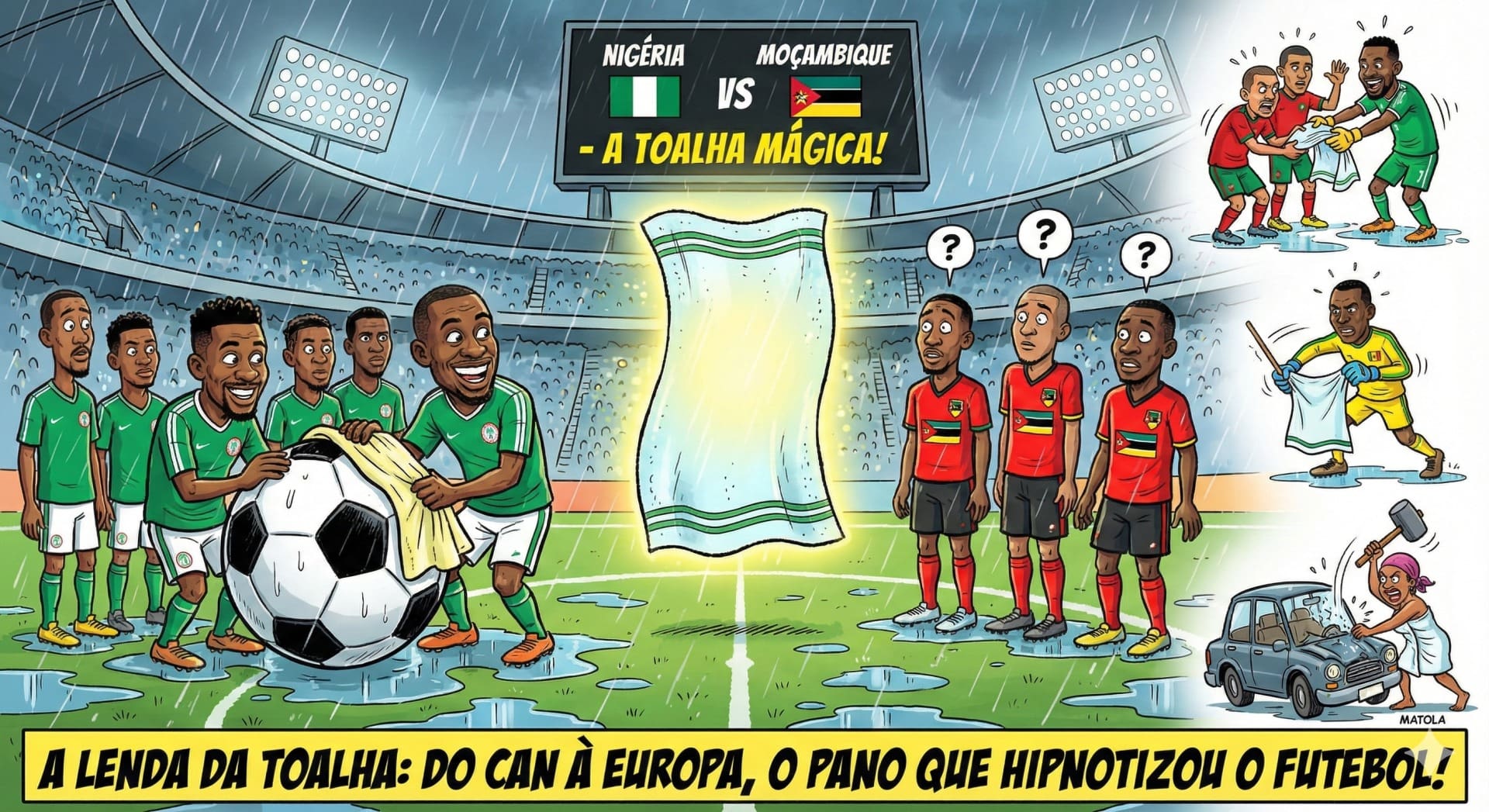 DA GOLEADA DOS MAMBAS AO CLÁSSICO PORTUGUÊS: A TOALHA ATRAVESSOU CONTINENTES